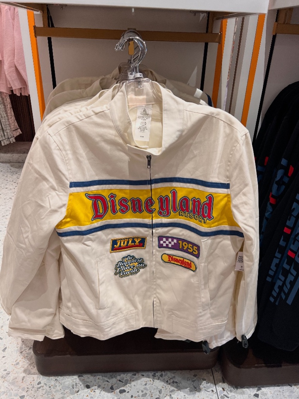 Disneyland Park 2025 Cream Racer Jacket